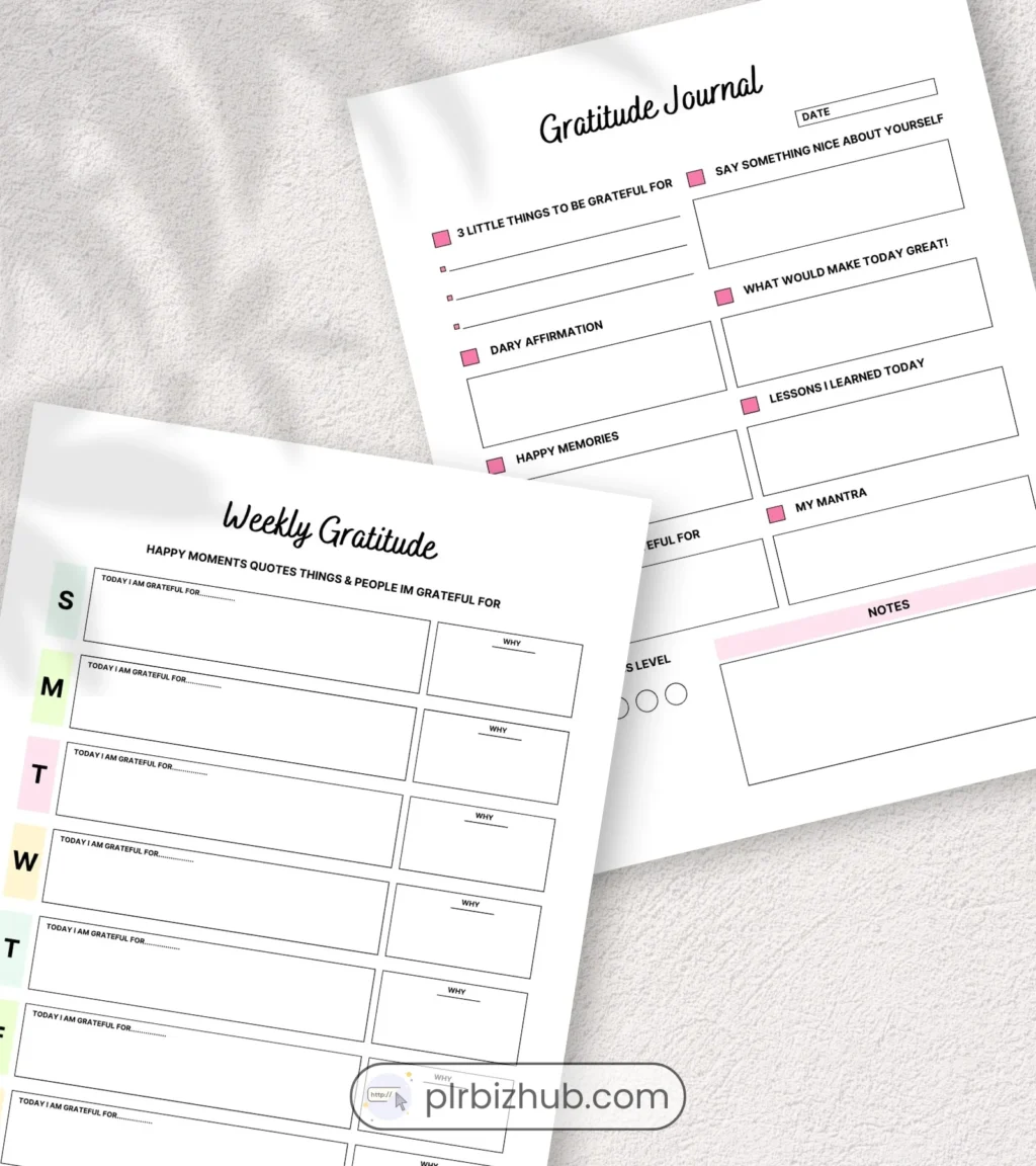 300+ PLR Digital Planners, Journals & Trackers - Canva Templates - Image 7