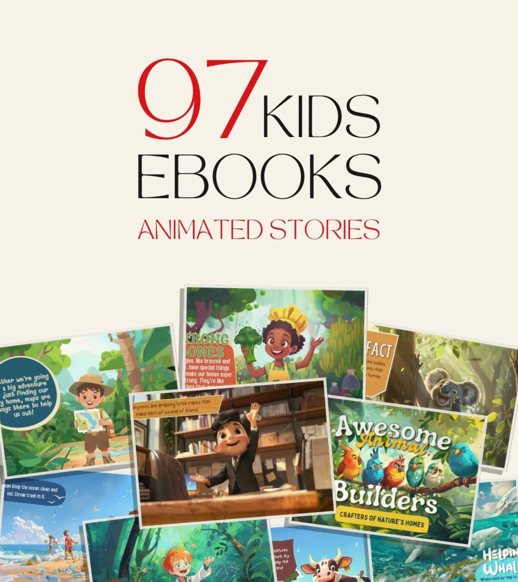 97 PLR Kids Animated Stories Bundle