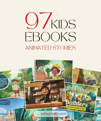PLR Kids Animated Stories - Canva Templates Bundle