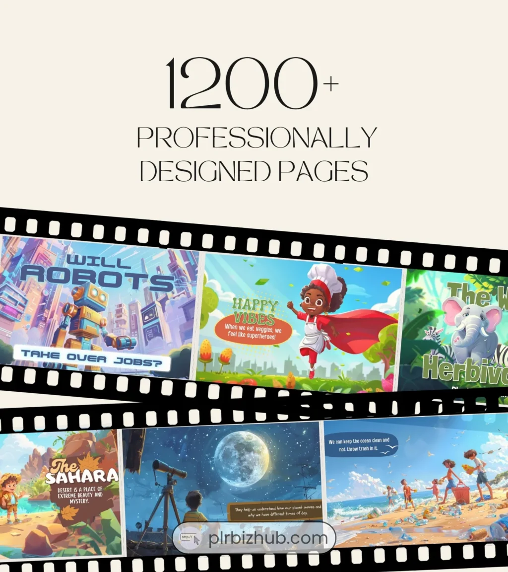 PLR Kids Animated Stories - Canva Templates Bundle - Image 2