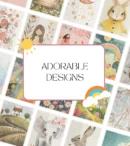 100+ PLR Kids Nursery Wall Prints Bundle