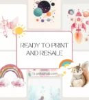 PLR Kids Printable Wall Arts Bundle