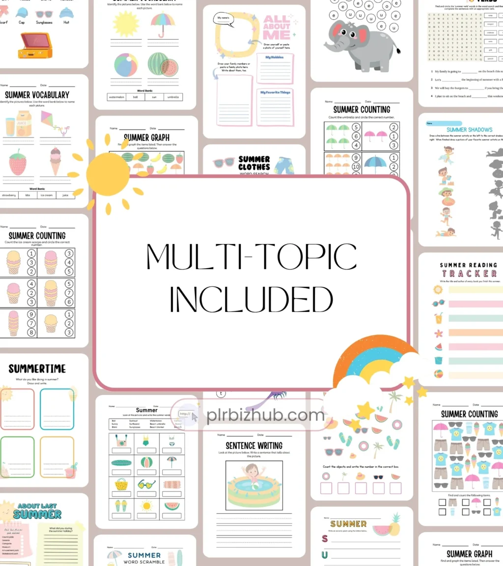 12,000+ PLR Preschool Activities - Education Bundle for Kids - Image 2