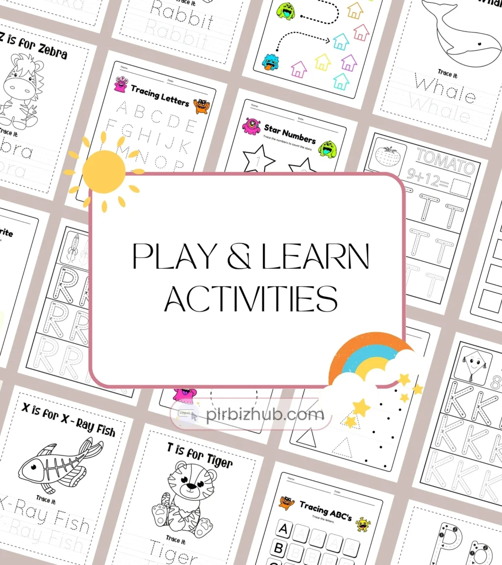12,000+ PLR Preschool Activities - Education Bundle for Kids - Image 3