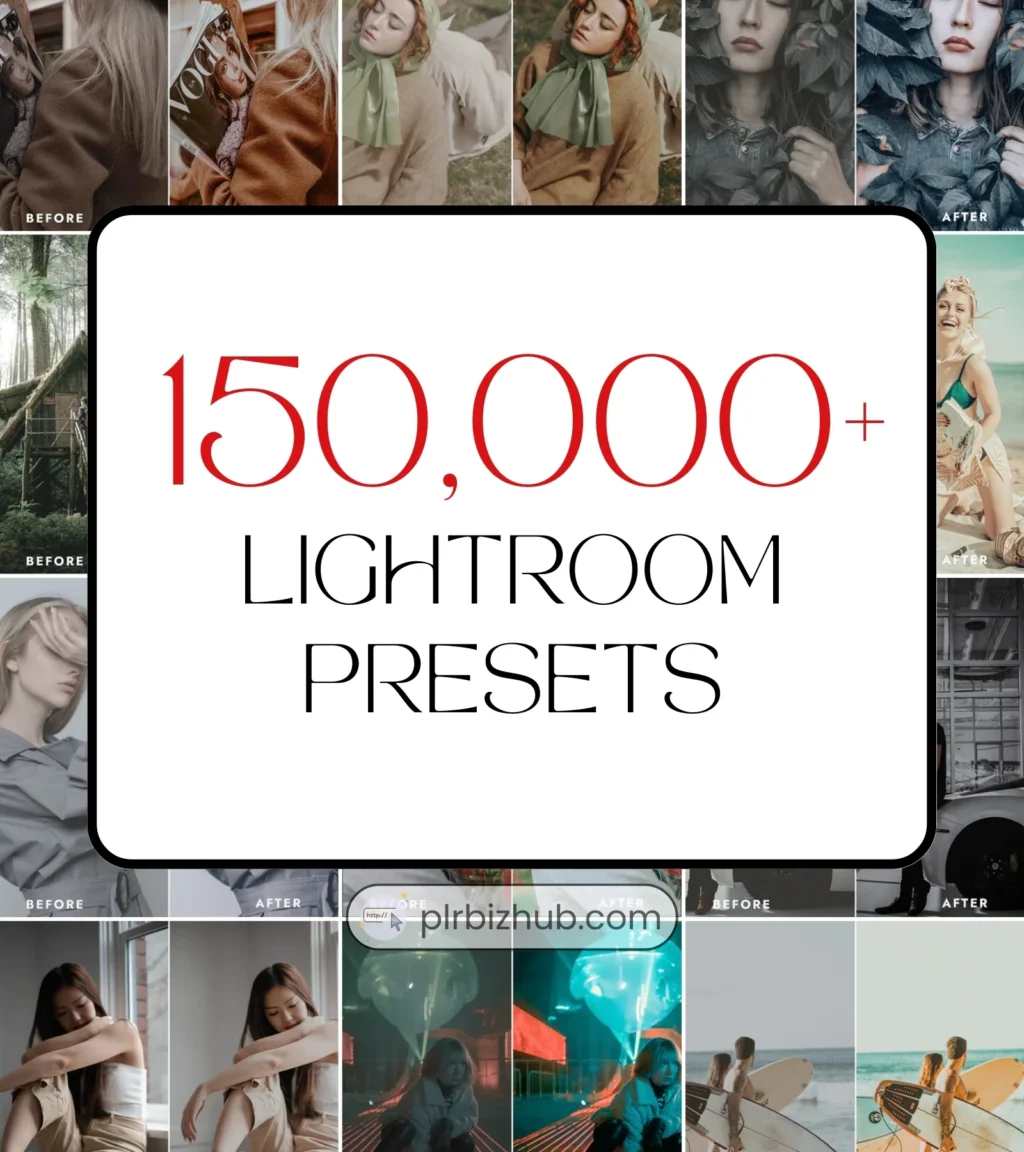 150,000+ PLR Premium Adobe Lightroom Presets Bundle