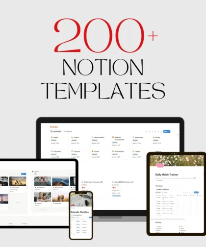 200+ PLR Notion Templates Bundle