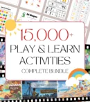 Kids Digital Products Complete Bundle - 15,000+ PLR Play and Learn Preschool Activities