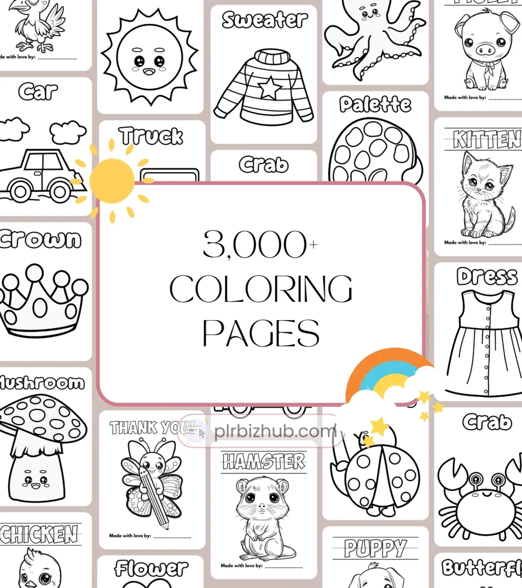 Kids Digital Products Complete Bundle - 15,000+ PLR Play and Learn Preschool Activities - Image 3