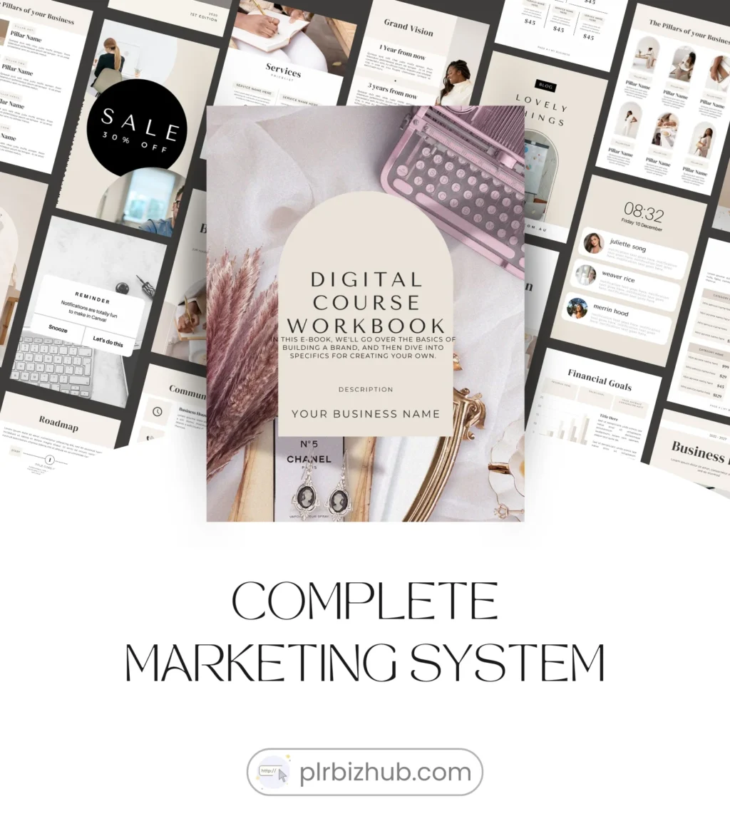 Comprehensive PLR Templates Bundle for Course Creators, Coaches and Influencers - Image 6