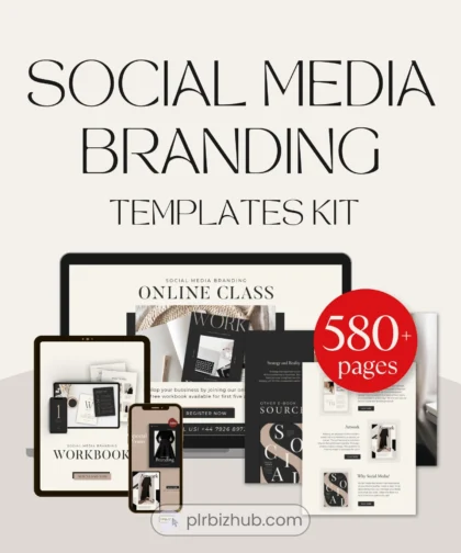 PLR Social Media Branding Templates Kit (580+ Pages) for Coaches, Infuluencers and Course Creators