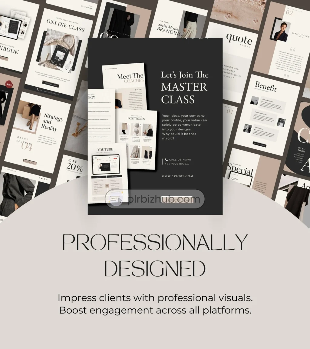 PLR Social Media Branding Templates Kit - for Coaches, Influencers and Course Creators - Image 2