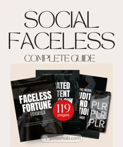 Social Faceless Complete Guide (3 PLR Ebooks)