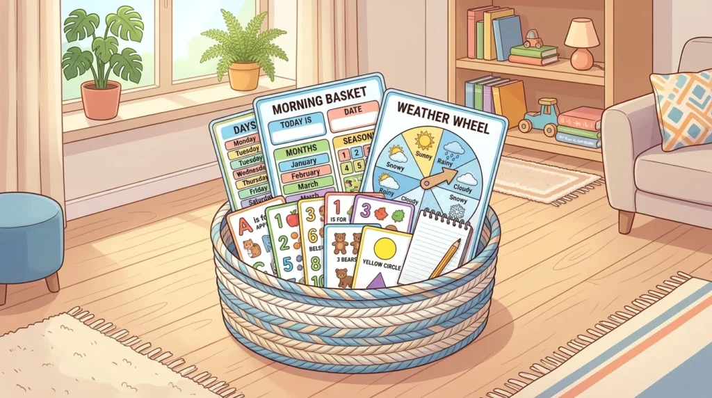 homeschool morning basket printables