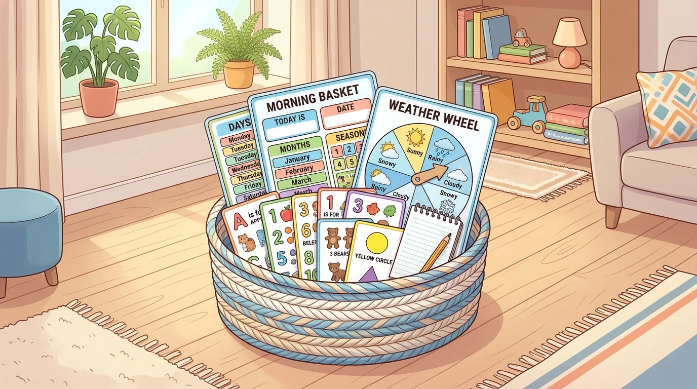 homeschool morning basket printables