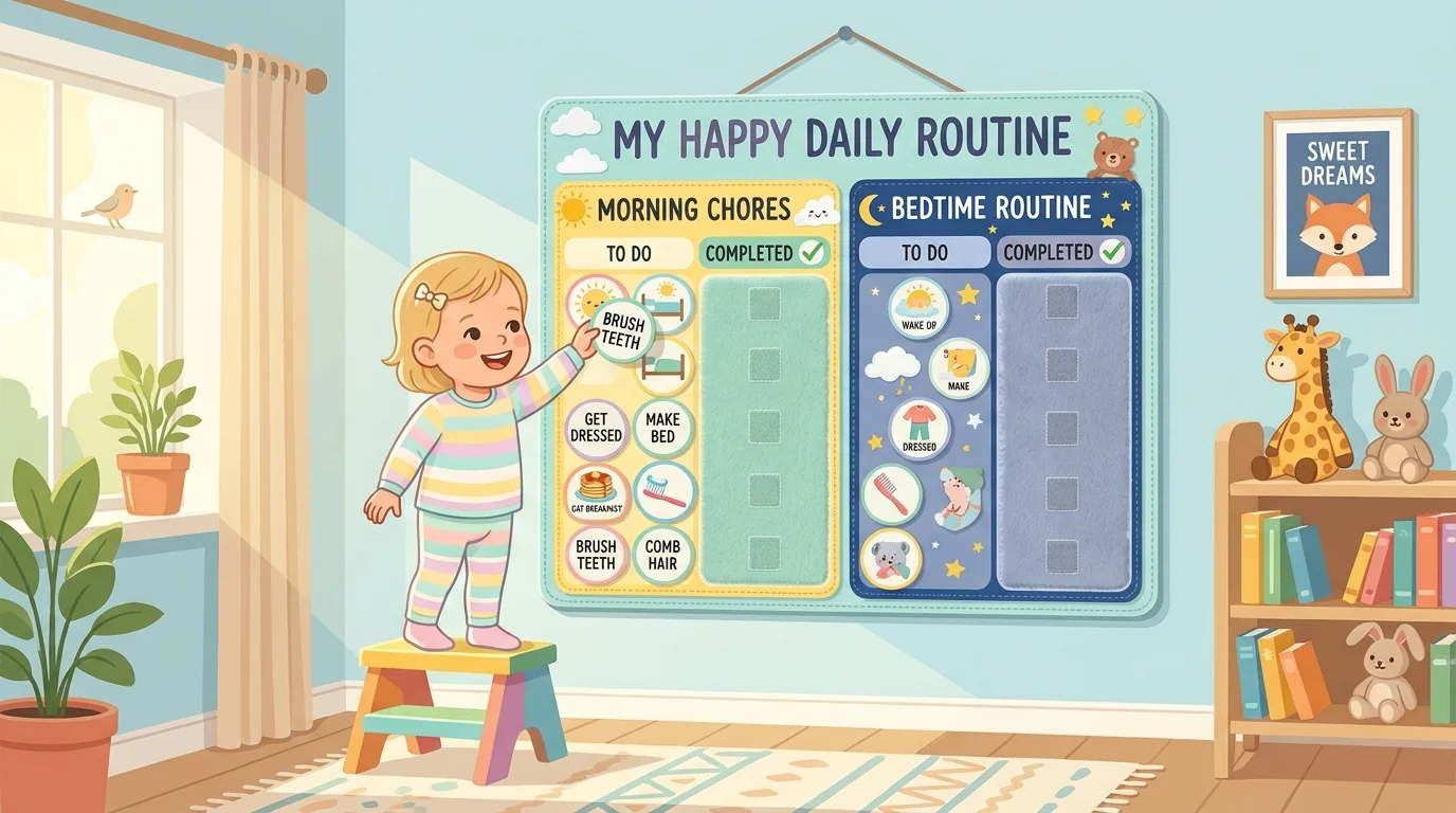 preschool daily routine charts